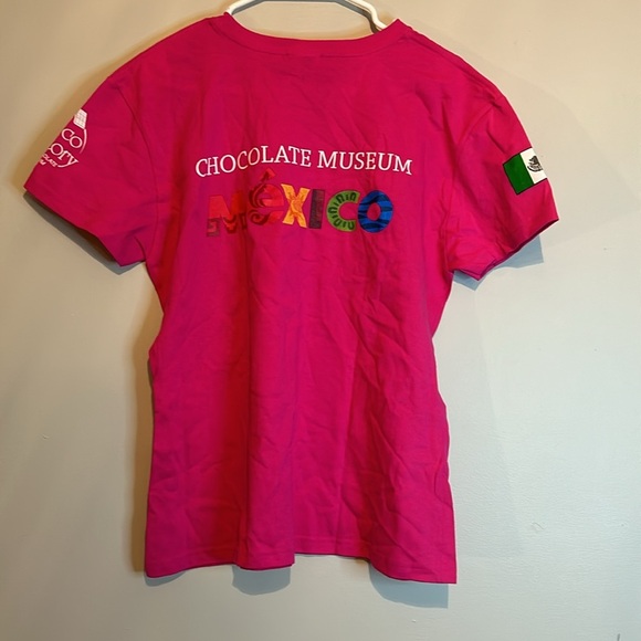 Pink Short Sleeve Tee with Crew Neck - Picture 3 of 6